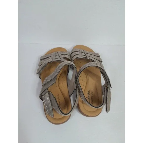 Clarks Womens Elizabelle Kay Beige  Casual  Sandals Shoes Women Sz 8 - Picture 9 of 12